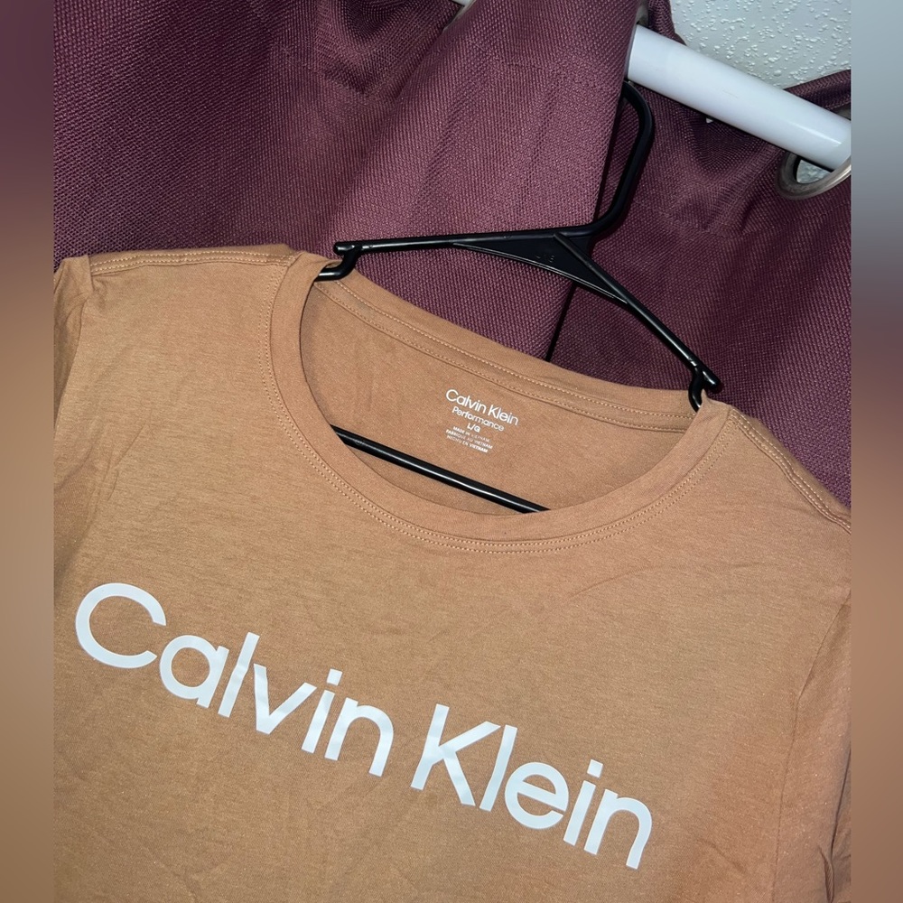 Calvin Klein Monogram Logo Crewneck T Shirt